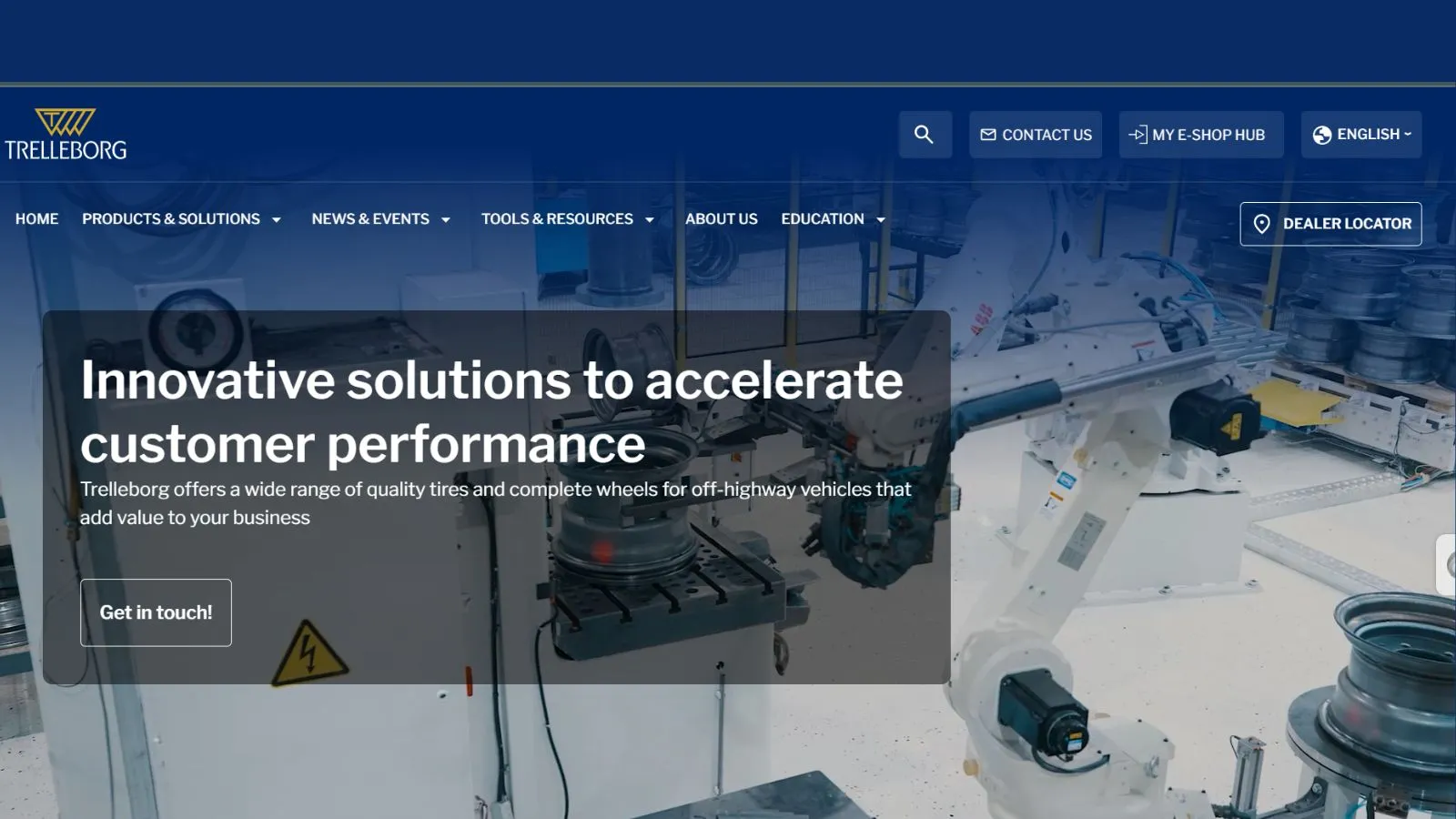 Trelleborg Tires SEMrush organic traffic and AI visibility screenshot